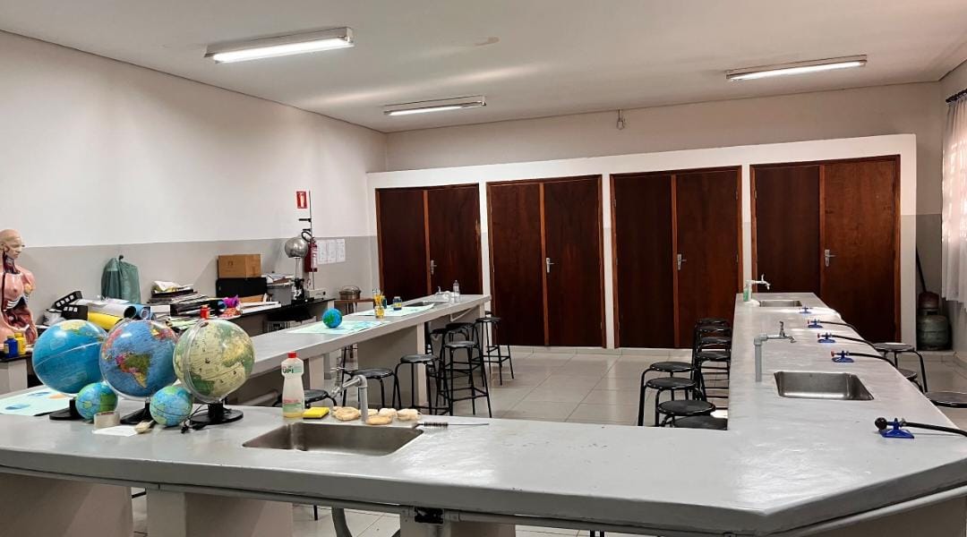 Laboratório de química e ciências